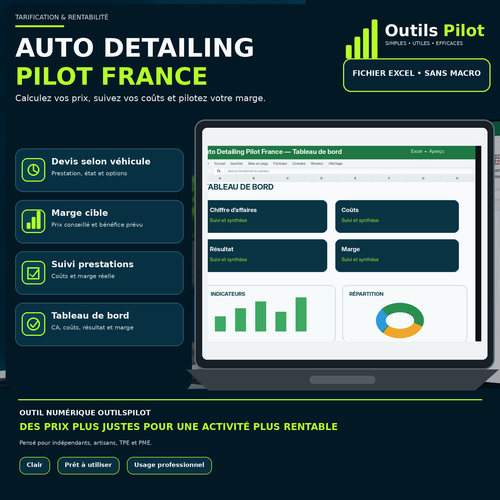 Auto Detailing Pilot France — couverture produit — OutilsPilot