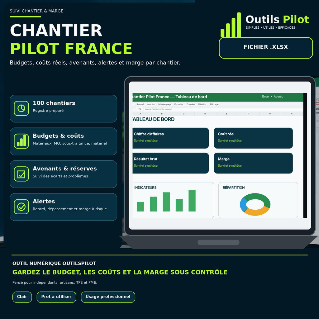 Chantier Pilot France — couverture produit — OutilsPilot