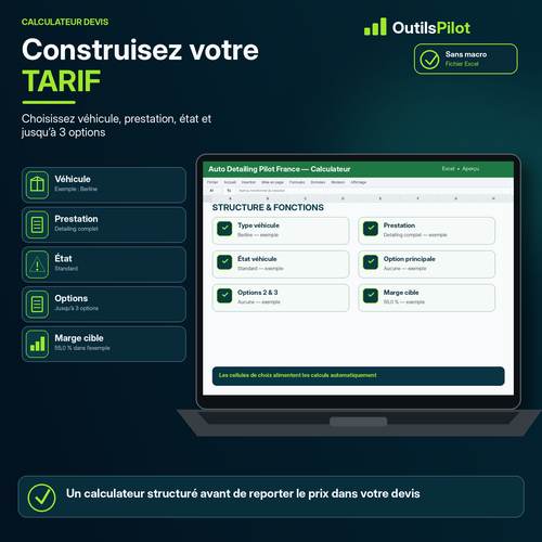 Auto Detailing Pilot France — fonction clé — OutilsPilot