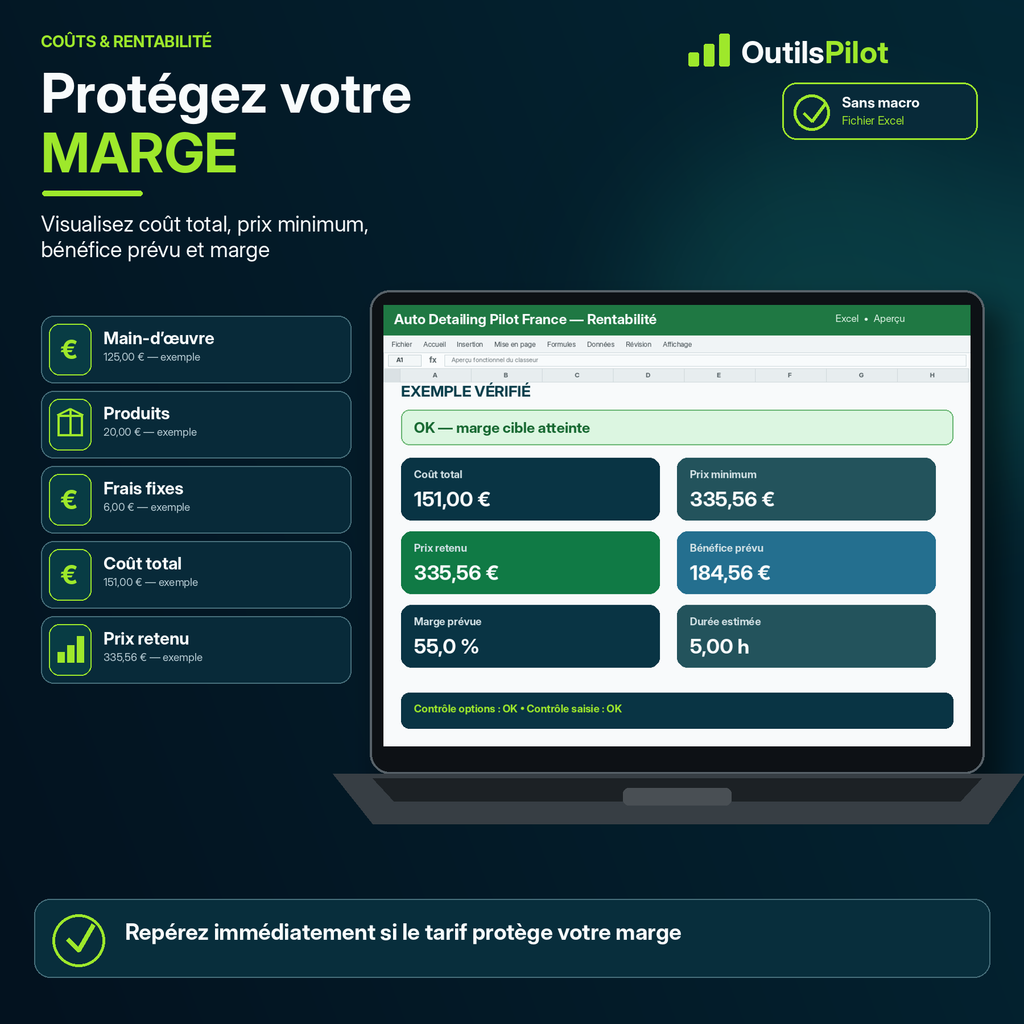 Auto Detailing Pilot France — fonction complémentaire — OutilsPilot