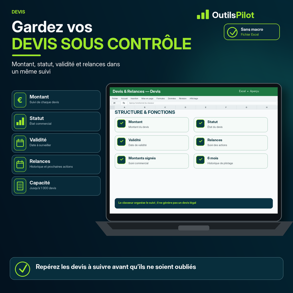 Devis & Relances Pilot France — fonction complémentaire — OutilsPilot