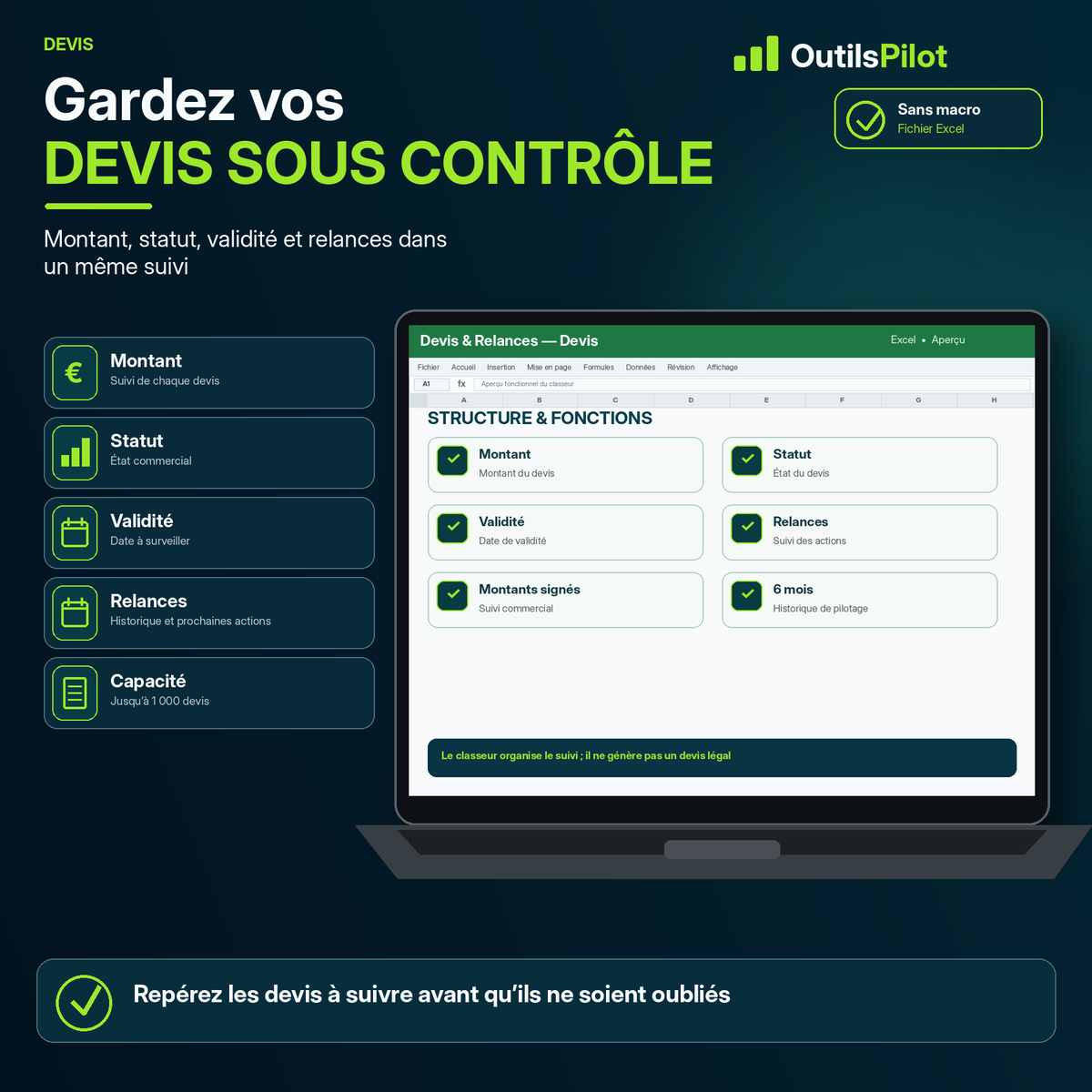 Devis & Relances Pilot France — fonction complémentaire — OutilsPilot