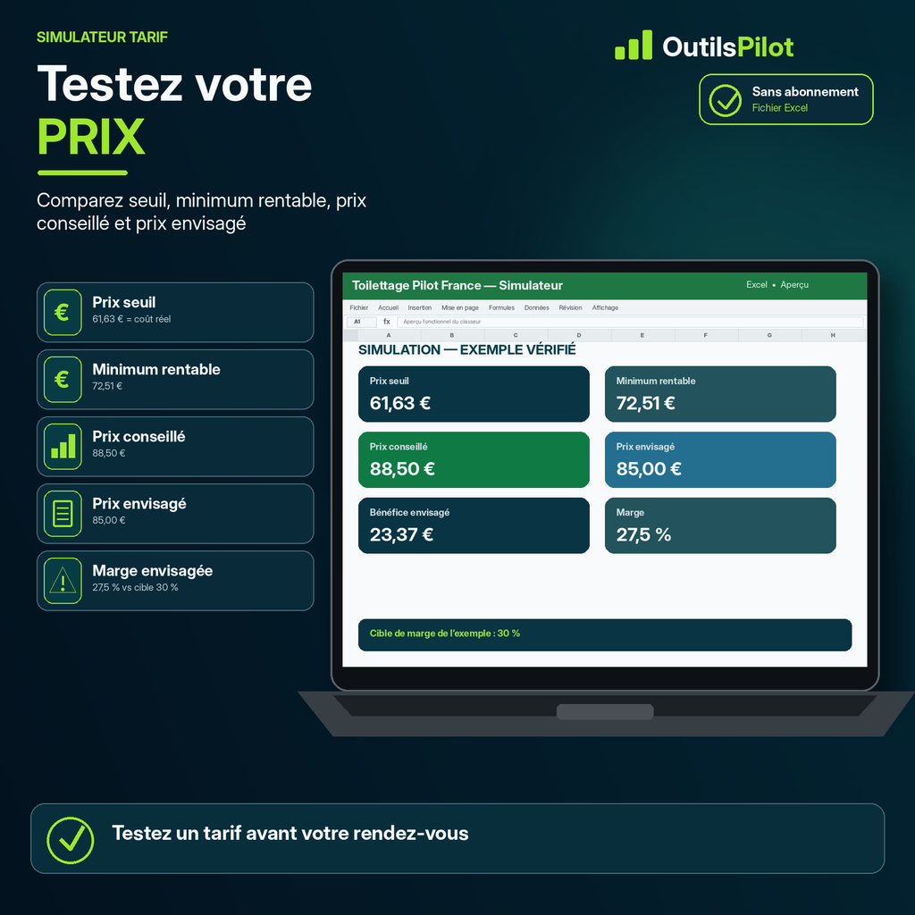 Toilettage Pilot France — fonction complémentaire — OutilsPilot