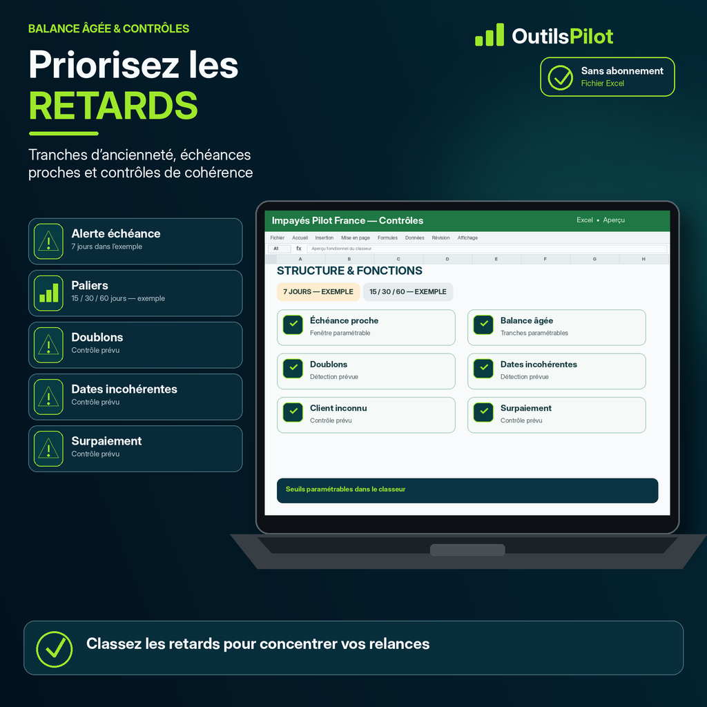 Impayés Pilot France — contrôle, alerte ou bénéfice — OutilsPilot